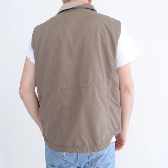 Vintage Woolrich Tan w/ Fleece Liner Vest size  See Measurements in Photo - Picture 4 of 10